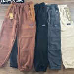 Patagonia Casual Trousers Orange Fleece Woven Fabric Winter Patch