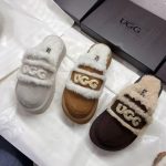 Ugg Slippers Red Wool Cowhide