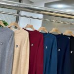 Burberry Sweater Red Cotton Combed Cashmere Lace Understated Autumn Winter