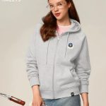 Haggis Jacket Black Cotton Pure Fleece Woven Fabric Autumn Winter