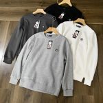 Fila Sweatshirt Red Nylon Fleece Fabric Simple Design Style Autumn Winter