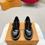 Louis Vuitton Loafers Top-Grain Cowhide Rubber Outsole Winter