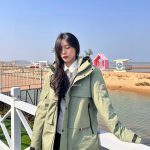 Monk Down Jacket Green Duck Polyester Fiber Autumn Winter