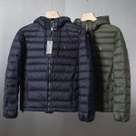 Ralph Lauren Down Jacket Green Coated Fabric Simple And Versatile Winter