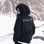 Dior Hoodie Red Double-Sided Fabric Winter