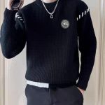 Canada Goose Long-Sleeved Shirt Red Fleece Jacquard Autumn Winter And