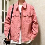 Chrome Hearts Coat Pink Jacquard Denim