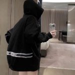 Dior Hoodie Black Down Jacquard Elegant Style