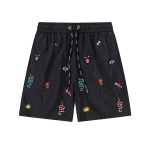 Gucci Shorts Red Polyester Quick-Drying Exquisite Workmanship High-Quality Materials Summer Patch Side Pockets