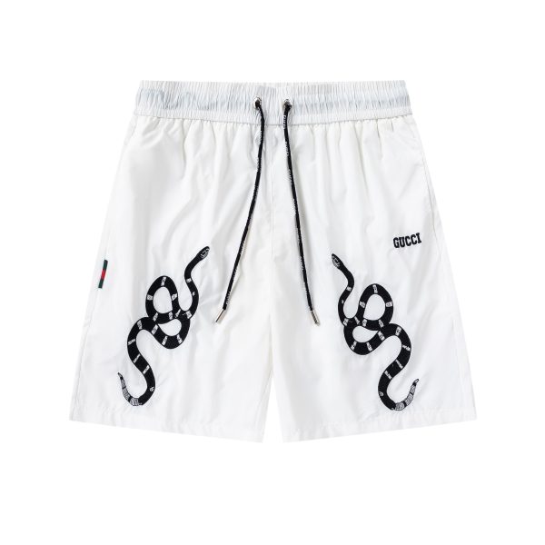 Gucci Shorts Red Polyester Mesh Spring Summer Embroidery