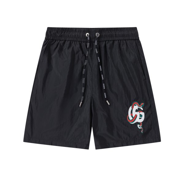 Gucci Shorts Red Polyester Mesh Spring Summer Embroidery