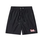 Dior Shorts Red Polyester Mesh Spring Summer Embroidery