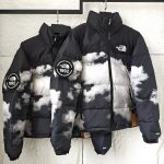 The North Face Coat Red Down Nylon Exquisite Workmanship Embroidery Patch