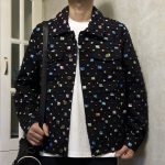Louis Vuitton Coat Red Denim Composite