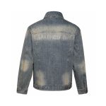 Balenciaga Coat Red Twill Denim Sophistication Autumn Winter And