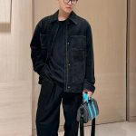 Louis Vuitton Outerwear Red Jacquard Denim Patch