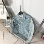 Louis Vuitton Jacket Red Twill Jacquard Fabric Denim Pattern Drawstring Adjustment