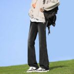 Fila Jeans Red Denim Street Style Spring Autumn