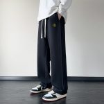 Stone Island Casual Pants Red Easy To Match Autumn Patch