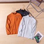 Archaeopteryx Long-Sleeved Shirts Orange Cotton Wool Polyester Spandex Quick-Drying Suitable For Outdoor Sports Running Style Spring Autumn Winter Early