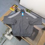 Adidas Coat Red Woven Fabric
