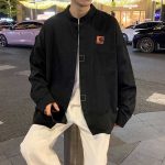 Carhartt Long-Sleeved Shirt Ash Cotton Down Quick-Drying Minimalist Style Spring Autumn