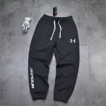 Under Armour Long Pants Black Cotton Pure Spring