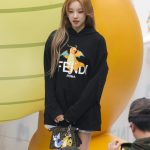 Fendi Hoodie Red Double-Sided Fabric