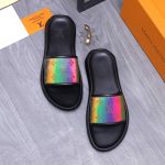 Louis Vuitton Faux Leather Slippers