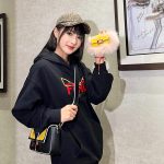 Fendi Hoodie Red Double-Sided Fabric Winter