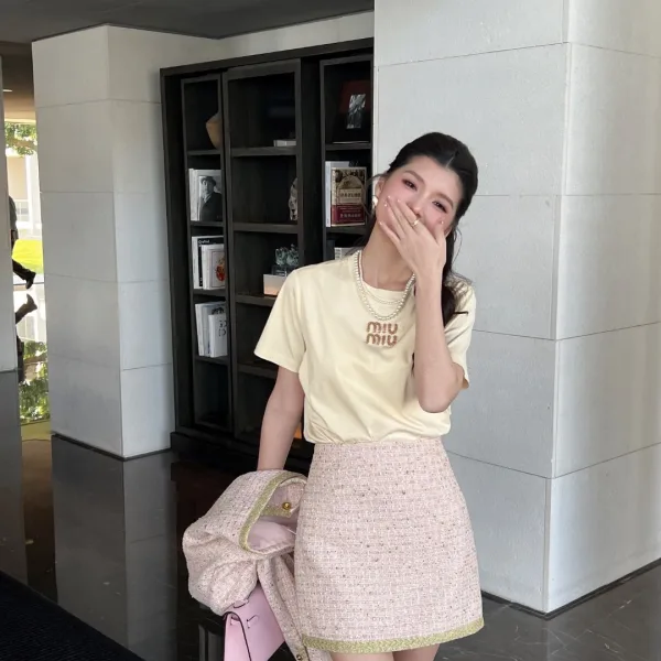 Miu Miu Short-Sleeved T-Shirts