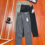 Lululemon Casual Pants Red Cotton Nylon Even Stitching 3D Logo