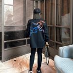 Archaeopteryx Long Sleeves Ash Cotton Pure Silk