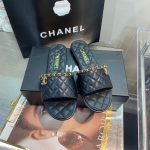 Chanel Slippers Genuine Leather Summer Early