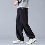 Fila Trousers Black Nylon Spandex Suitable For All Body Types Spring Summer Autumn And