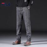 Fila Dress Trousers Red Cotton Pure Corduroy Autumn 3D Logo