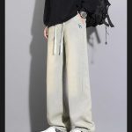 Hazzys Pants Red Relaxed Fit Adjustable Drawstring Suitable For All Body Types Patch