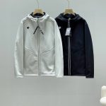 Descente Coat Black Fleece Fabric Street Style Professional Outdoor Spring Autumn