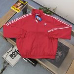 Adidas Coat Red Woven Fabric