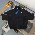 Adidas Coat Red Woven Fabric