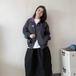 Stussy Outerwear Red Spring Embroidery Color Blocking Zippered Pocket