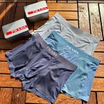 Prada Underwear Green Cotton Mulberry Silk Modal Silky Smooth Mesh Moisture-Wicking Fabric Lace Forest Breathable