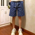 Chrome Hearts Shorts Red Jacquard Denim Relaxed Fit