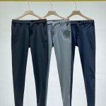 Lacoste Long Pants Red Woven Fabric Spring Autumn Winter