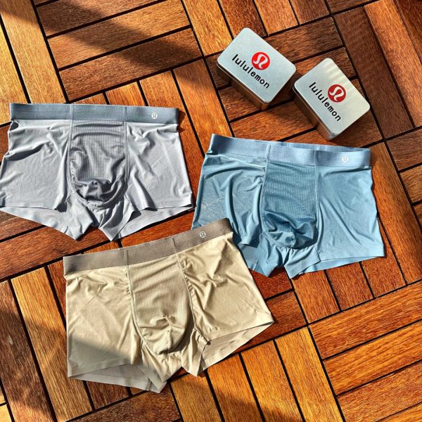 Lululemon Underwear Red Silk Down Silky Smooth Ice Mesh Summer Breathable