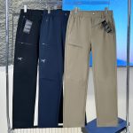 Archaeopteryx Long Pants Red Silk Quick-Drying Fabric Suitable For All Seasons Outdoor Functionality Lightweight Summer 3D Cutting Embroidery Zippered Pocket