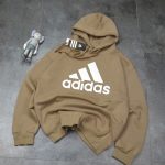 Adidas Hoodie Yellow Cotton Double-Sided Autumn