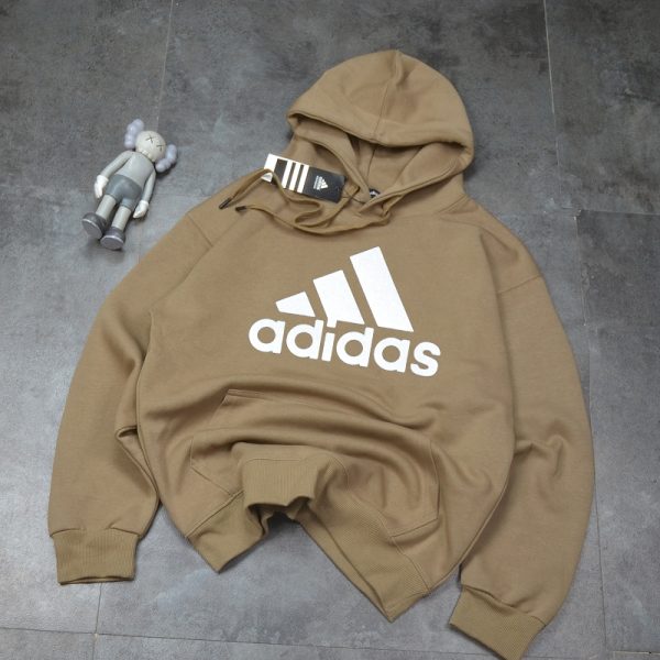 Adidas Hoodie Yellow Cotton Double-Sided Autumn