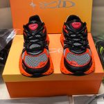 Dior Sneakers Red Cowhide Mesh Autumn Breathable