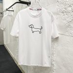 Thom Browne Short Sleeves Red Cotton Pure